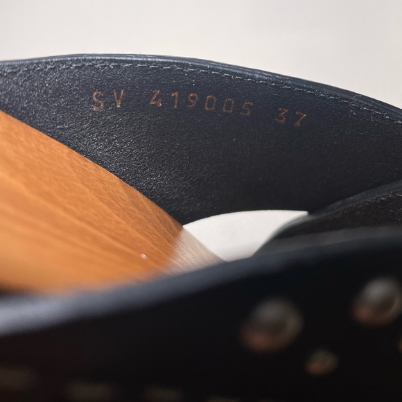 SAINT LAURENT GLOG SLIDES/ SANDALS - AUTHENTIC - Picture 2 of 7